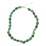 Green Agate Knotted Necklace