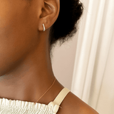 14kt Diamond Huggie Earrings · ..08ctZPL - Fine LineEARRINGS