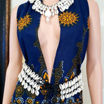 3 Layered Cowrie Shells Waist Belt: (natural white)India Batikbelt