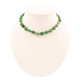 Green Agate Knotted Necklace