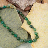 Green Agate Knotted Necklace
