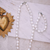 Pearl Necklace/Bracelet - White