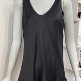 Silk Oblique Cut Tank – V Neck – Bra Friendly