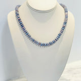 Lavender Opal Heishi Shaded Short Necklace