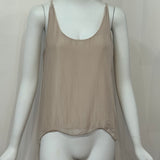 Spaghetti Strap Silk Top: One Size