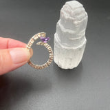 Amethyst in Textured SilverBORARINGS