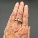 Amethyst in Textured SilverBORARINGS