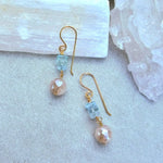 Aquamarine & Silverite Earrings #1484James & JezebelleEarrings