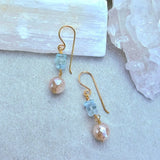 Aquamarine & Silverite Earrings #1484James & JezebelleEarrings