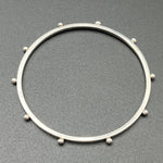 Bangle of Bright Silver - 2.5” diameterBORABRACELET