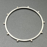 Bangle of Bright Silver - 2.5” diameterBORABRACELET