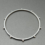 Bangle of Oxidized Silver - 2.5” diameterBORABRACELET