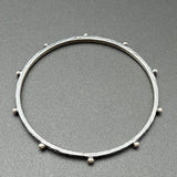 Bangle of Oxidized Silver - 2.5” diameterBORABRACELET