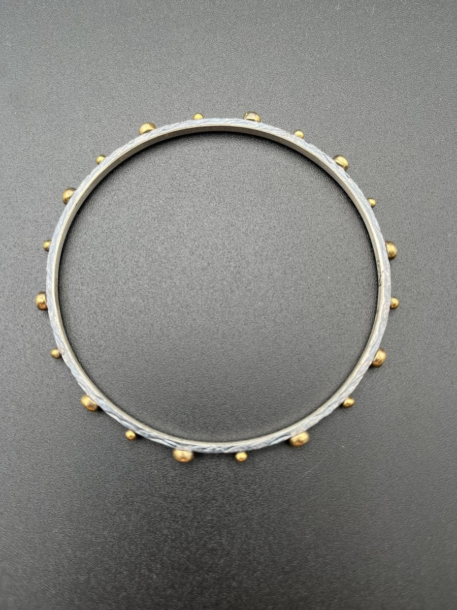 Bangle with Blue Quartz - 3” diameterBORABRACELET