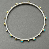 Bangle with Kingman Turquoise - 2.75” diameterBORABRACELET