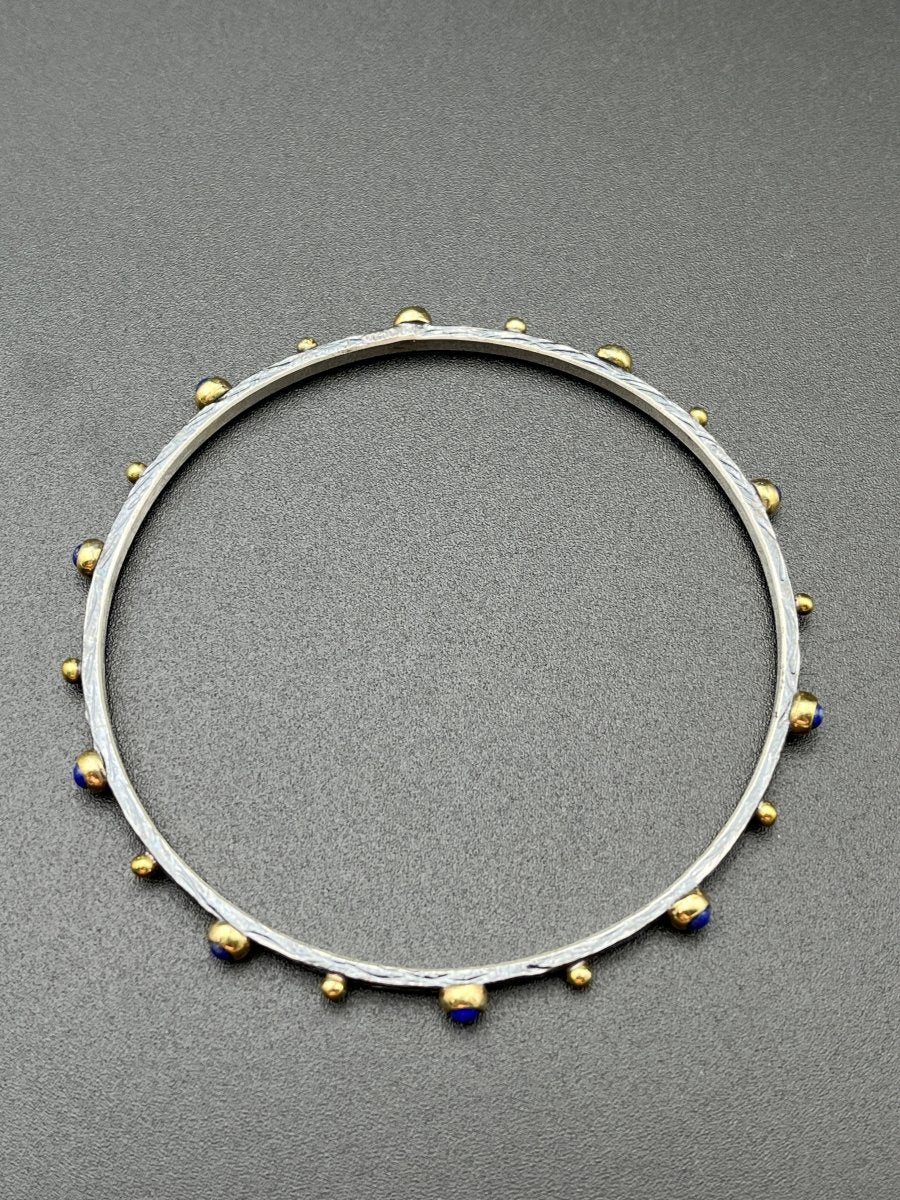 Bangle with Lapis - 3” diameterBORABRACELET