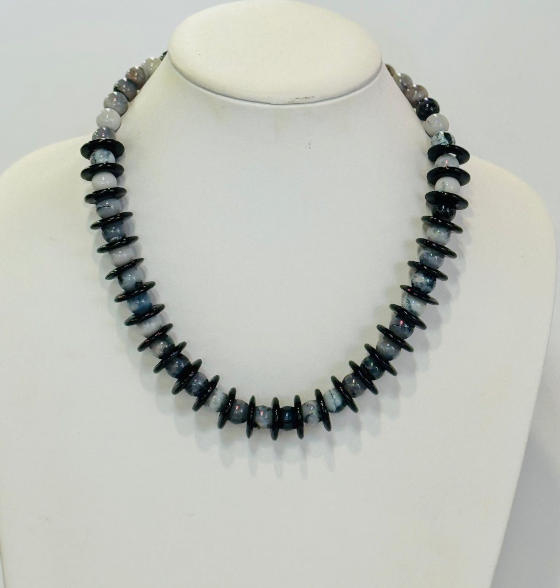 Black and Gray Jasper NecklaceDebra PyeattNECKLACES