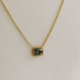 Black Diamond Cluster Necklace - SquareMichelle PresslerNECKLACES