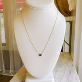 Black Diamond Cluster Necklace - SquareMichelle PresslerNECKLACES