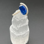 Blue Kyanite in Textured Silver RingBORARINGS