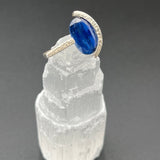 Blue Kyanite in Textured Silver RingBORARINGS