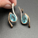 Blue Quartz Earrings - 1.25” longBORAEARRINGS