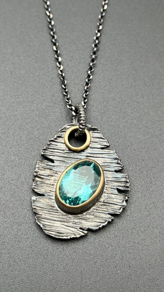 Blue Quartz NecklaceBORANECKLACES