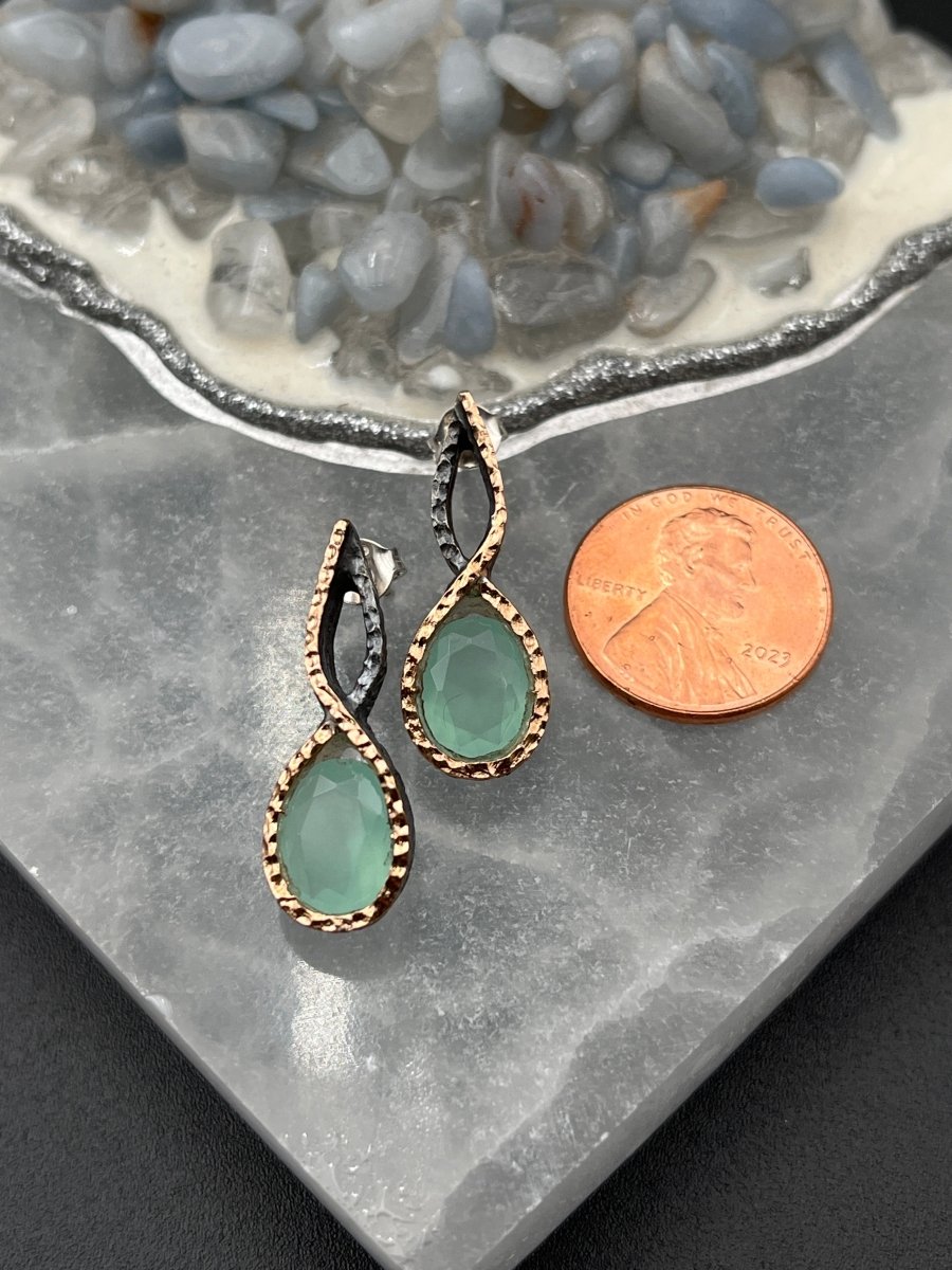 Chalcedony Earrings - 1.5” longBORAEARRINGS