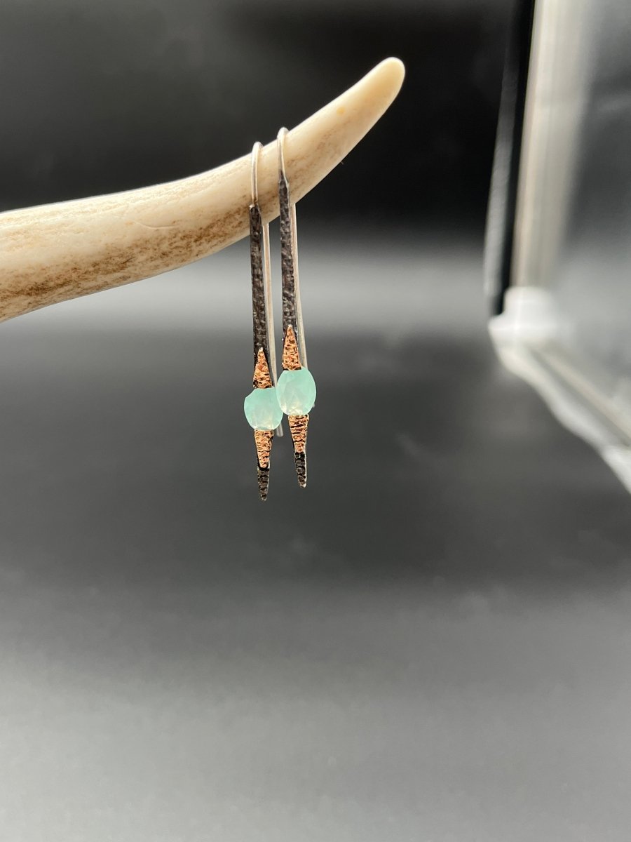 Chalcedony Earrings - 2” longBORAEARRINGS