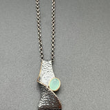 Chalcedony in Silver NecklaceBORANECKLACES