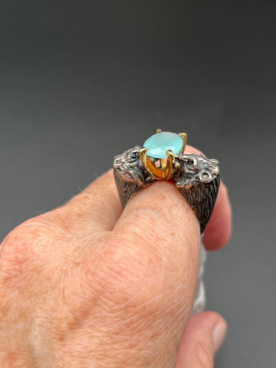 Chalcedony Lion RingBORARINGS