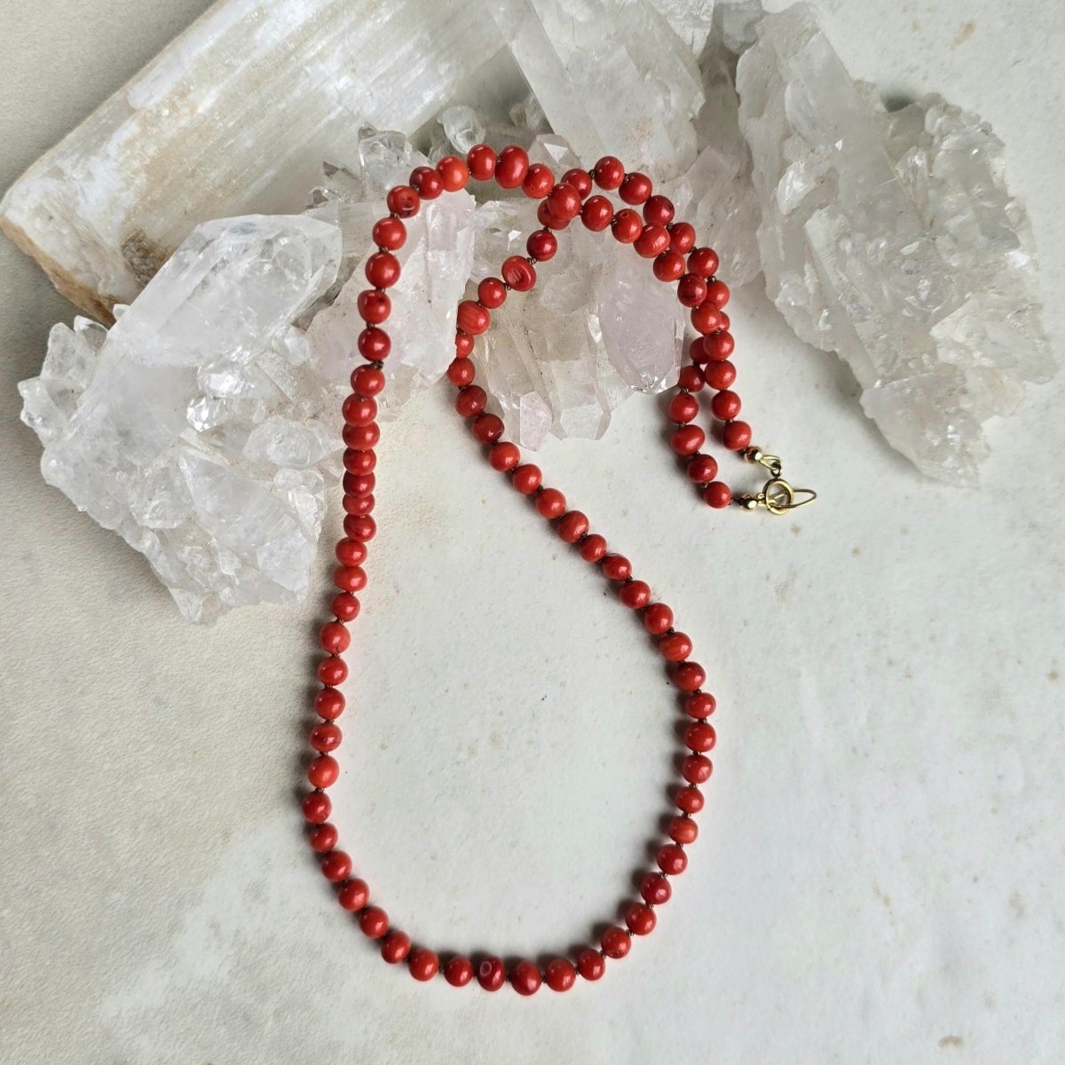 Coral - Knotted 1853James & JezebelleNECKLACES