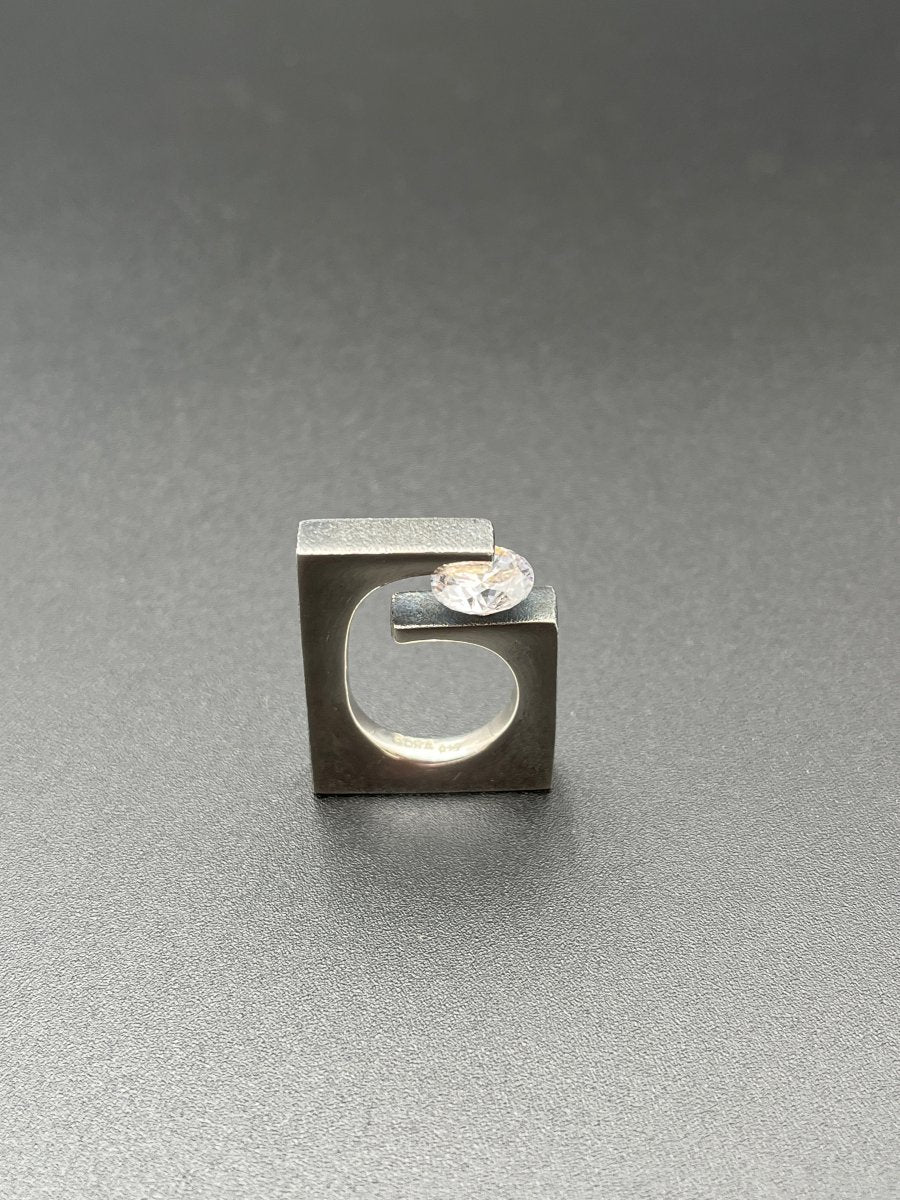 Cubic Zirconia in SilverBORARINGS