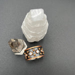 Cubic Zirconia on Oxidized Silver BandBORARINGS