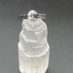 CZ in Textured Oxidized SilverBORARINGS