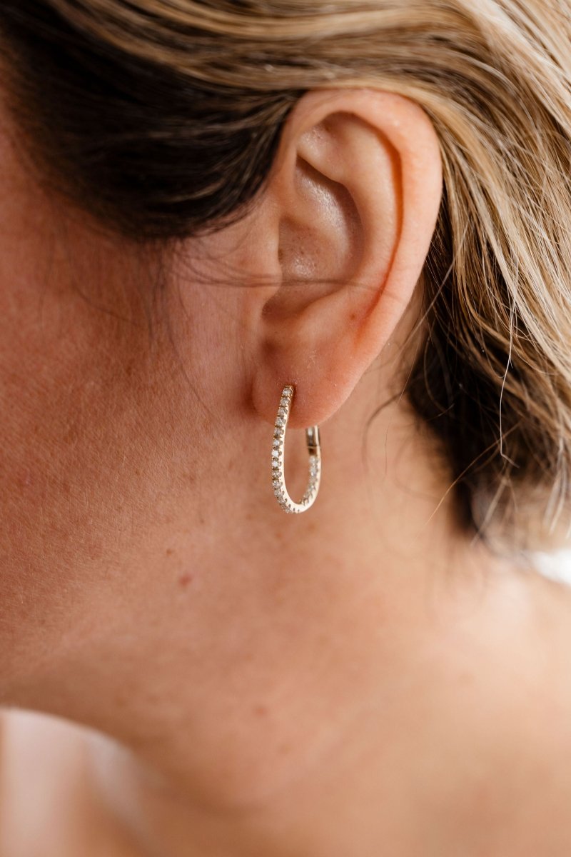 Diamond Earrings .77 ctw 14k yellow goldZPL - Fine LineEARRINGS