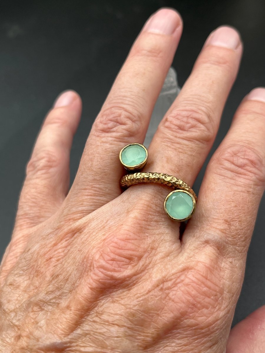 Double Chalcedony RingBORARINGS
