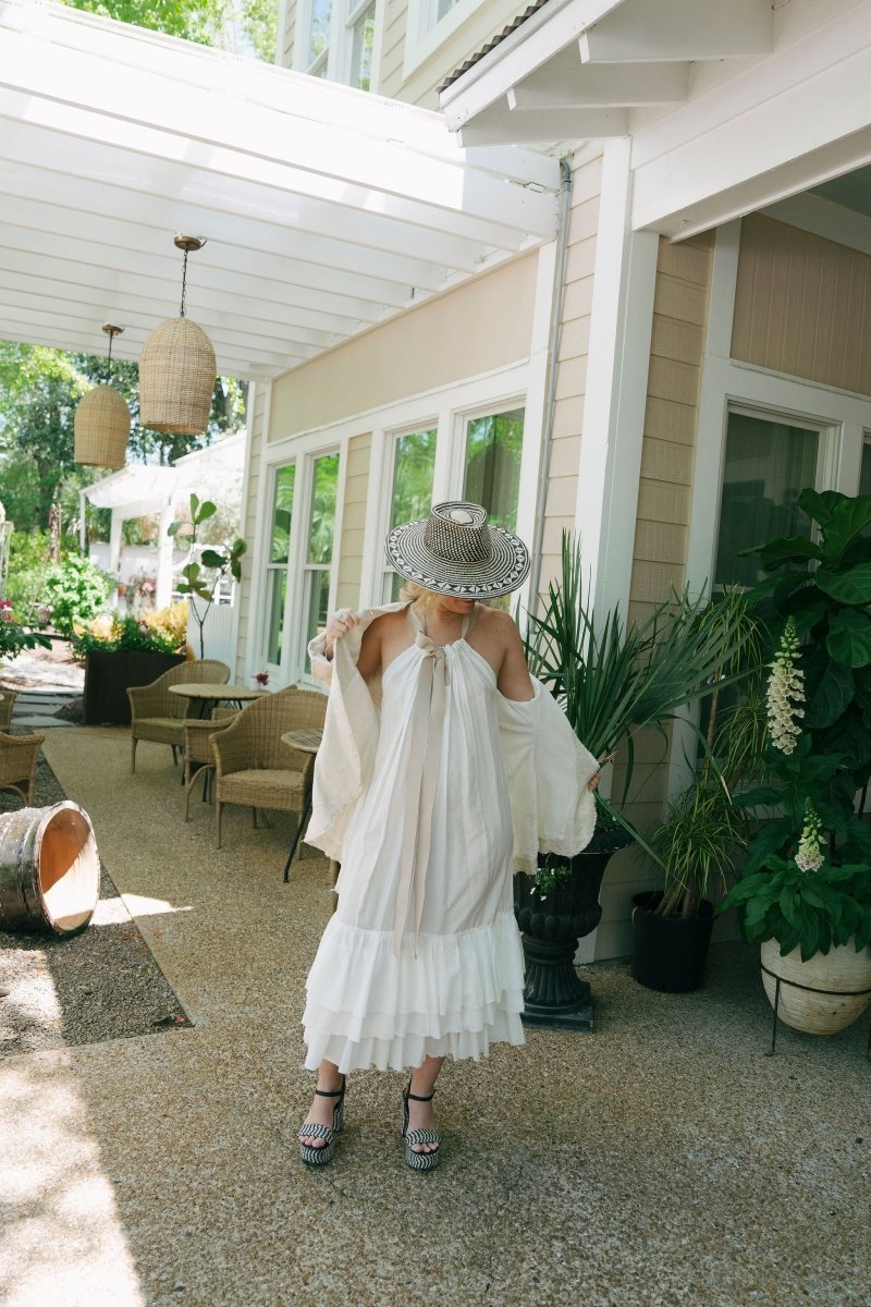 Dreamy Cotton - Silk Swan Dress - EcruAmano by Lorena LaingDRESS