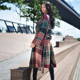 Emmett Mid - Calf Plaid Trench CoatDupatta Designsjacket