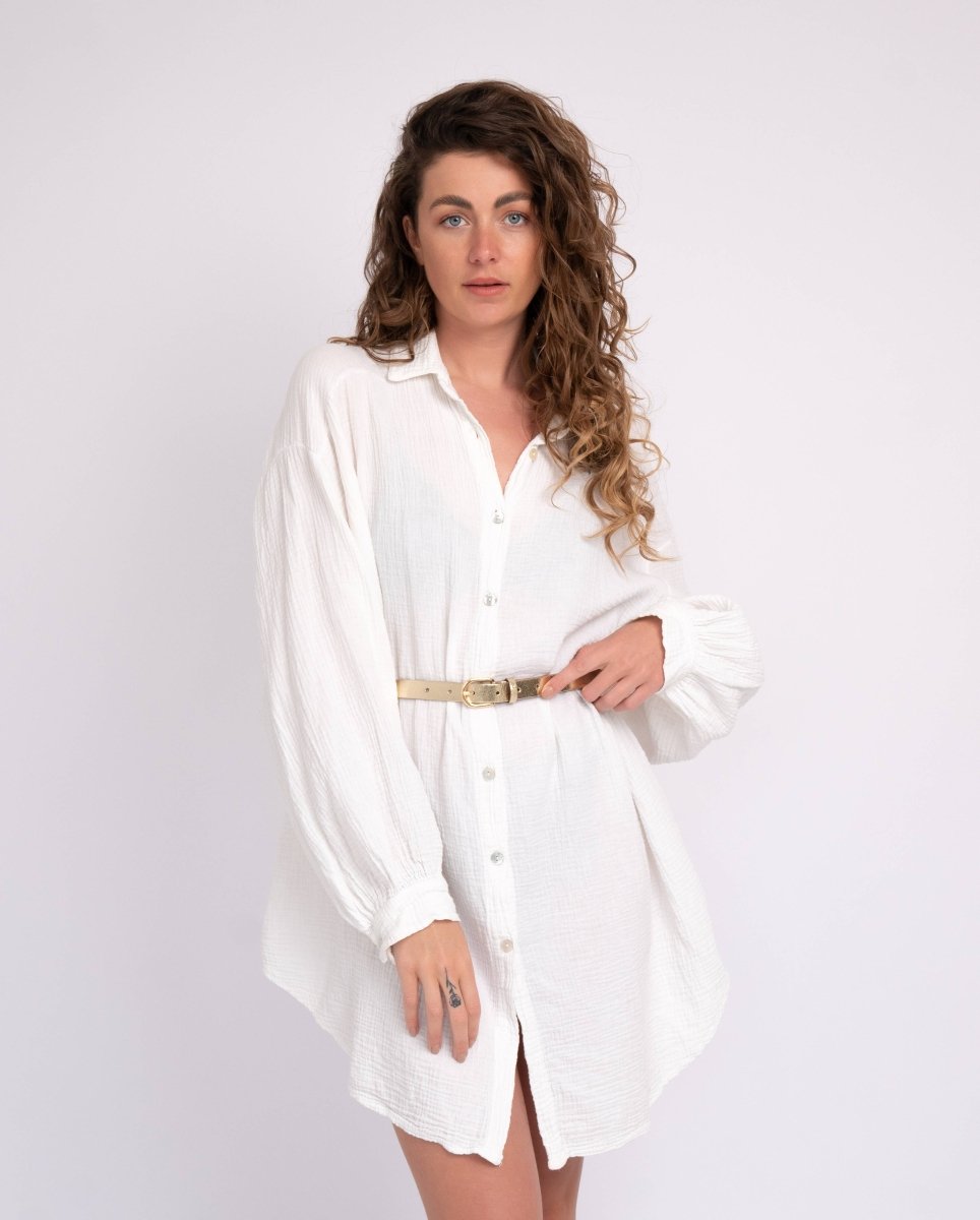 Eva | Metallic Skinny Fun Full Grain Leather Belt Women: GoldAmsterdam Heritage Leather Belts, Bags, Jackets & Apparelbelts