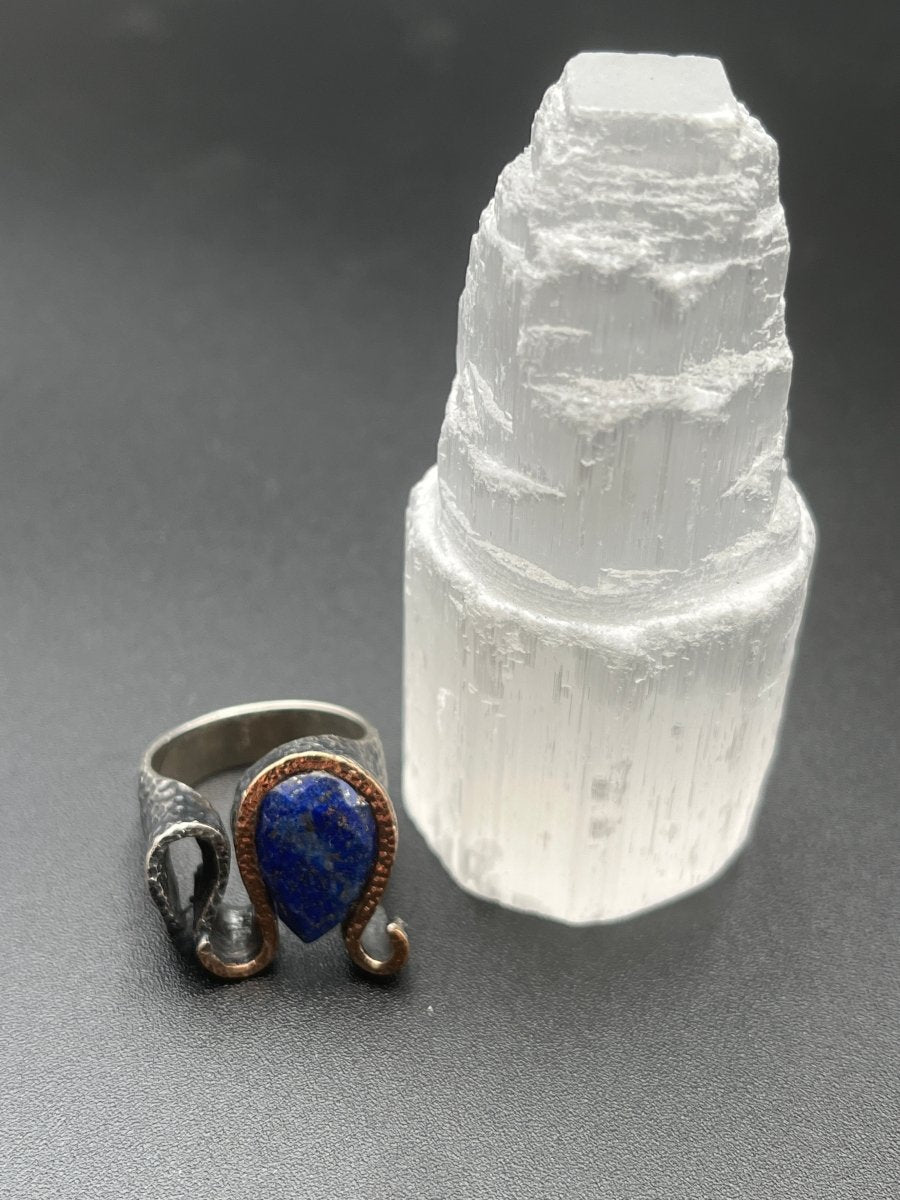 Faceted Lapis RingBORARINGS