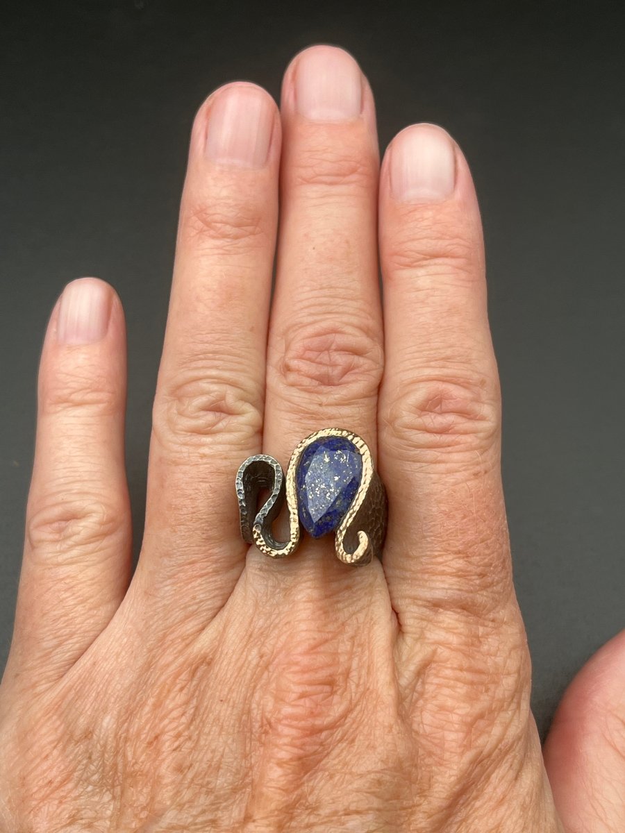 Faceted Lapis RingBORARINGS
