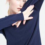 Fitted Cashmere V - neck sweater: NavySTUDIO CASHMERE8