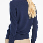 Fitted Cashmere V - neck sweater: NavySTUDIO CASHMERE8
