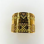 Golden Mosaic Cuff Bracelet – Handcrafted in ItalyL'EightBRACELET