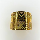 Golden Mosaic Cuff Bracelet – Handcrafted in ItalyL'EightBRACELET