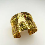 Golden Mosaic Cuff Bracelet – Handcrafted in ItalyL'EightBRACELET
