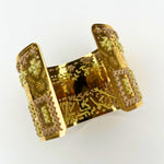 Golden Mosaic Cuff Bracelet – Handcrafted in ItalyL'EightBRACELET