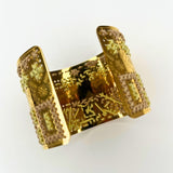 Golden Mosaic Cuff Bracelet – Handcrafted in ItalyL'EightBRACELET