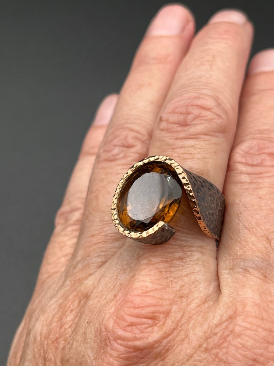 Golden Smoky Quartz RingBORARINGS